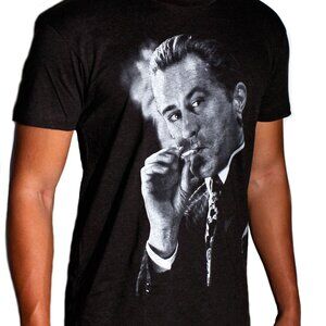 GoodFellas Robert De Niro Jimmy Conway Smoking Gangster T-Shirt Vintage Black